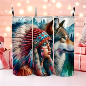 Indigenous Woman 20oz Stainless Steel Tumbler